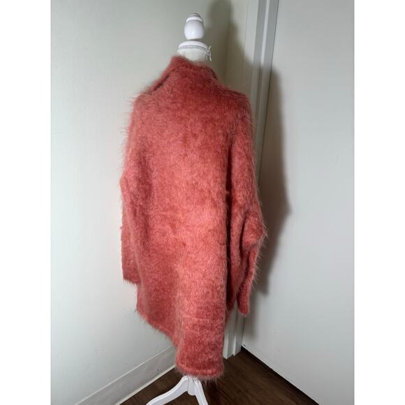 Scanlan Theodore Soft Orange/Pink Mohair Sweater Jacket Sz One Size - Picture 3 of 4